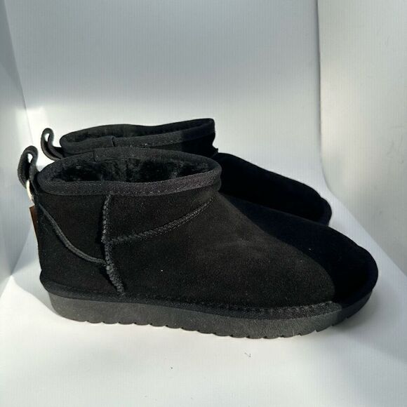 CUSHIONAIRE Women's pull on boot 8 BLACK - Picture 1 of 7